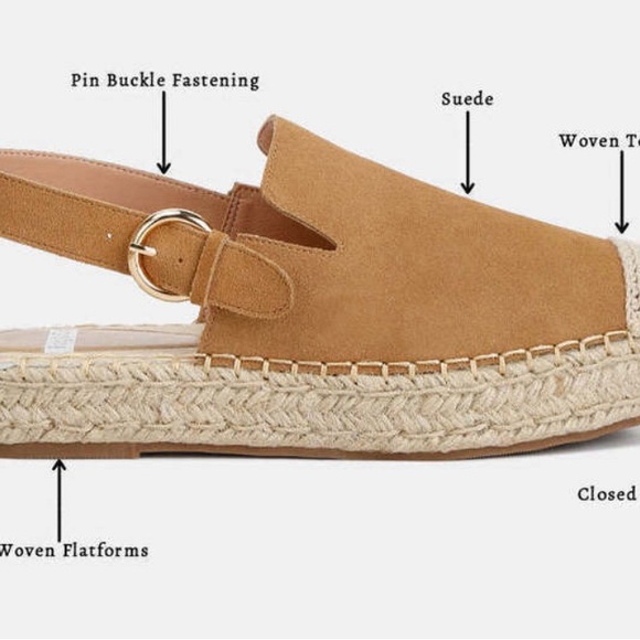 Suede slingback strap espadrilles-so cute for fall weather-worn less than 5x - Picture 8 of 11